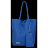 GEANȚĂ DIN PIELE shopper bag Vittoria Gotti cobalt V775